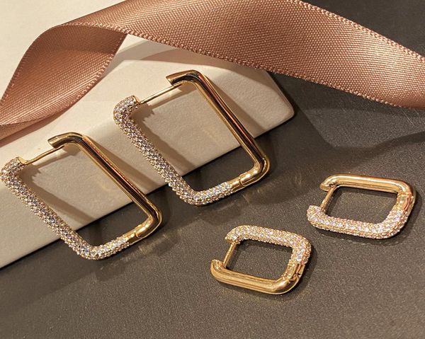 

hoop huggie earrings trend gold plated hoops for women girl luxury small earring jewelry designer minimalism fashion jewelry geome6754768, Golden;silver