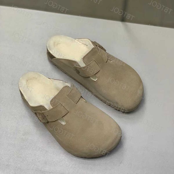 

designer australia wool slippers warm slipper comfort women shoes winter slide sandals luxury indoor fluzzy slide with box no421, Black