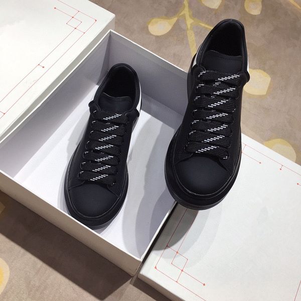 

men classics designer sneaker casual shoes trainers dress shoes leather breathable open for change low outdoor sports sneakers2023, Black