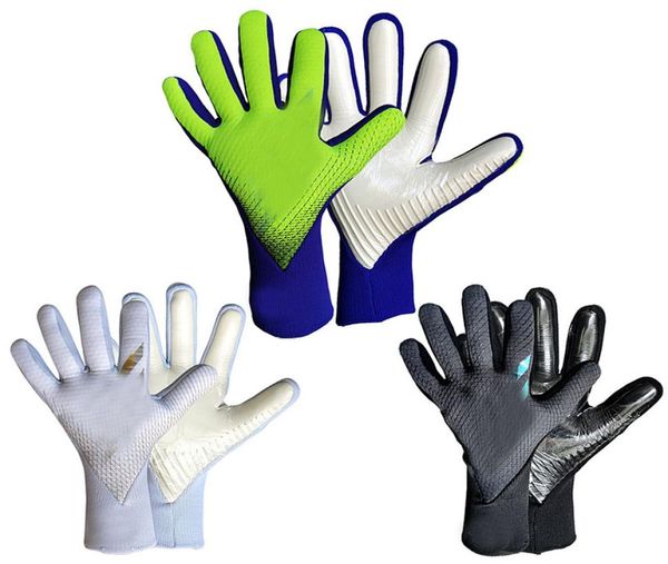

x gl pro urg 20 s soccer goalkeeper gloves without finger protection guard thicken latex football goalie gloves nonslip goal kee7128232, Black