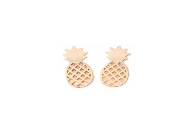 

pineapple stud earrings high unique design new arrival stud earring for women2036720, Golden;silver