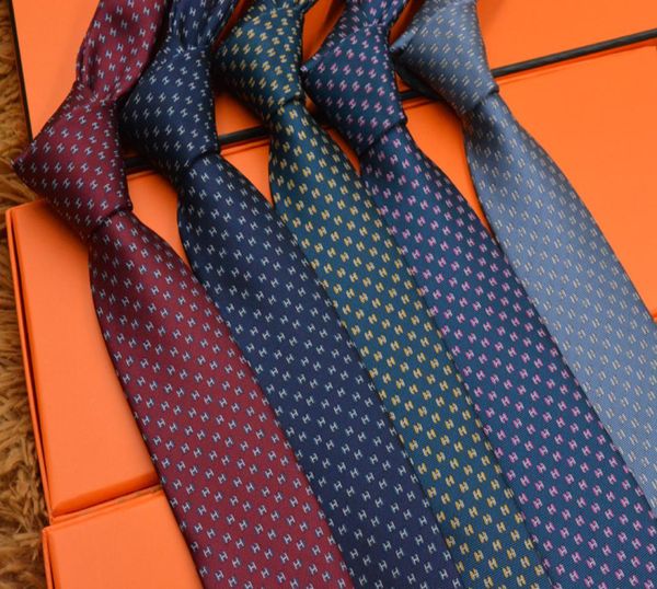 

18 style mens tie 100 silk tie fashion brand gift box 7 cm classic edition brand men039s casual narrow tie h689107595587, Blue;purple