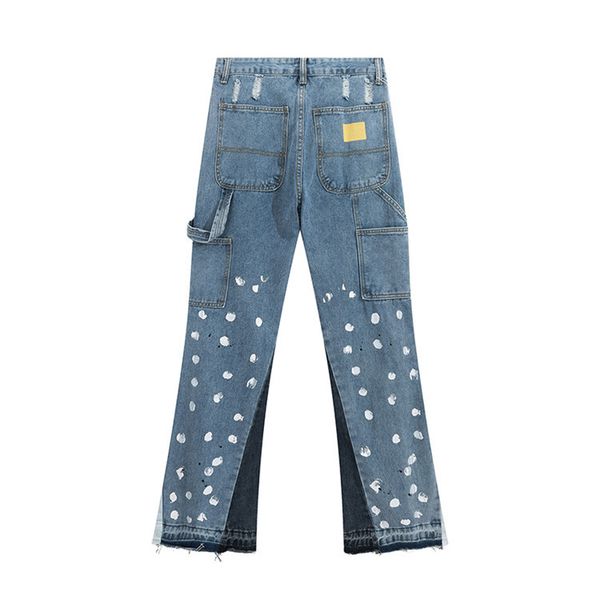

jeans mens designer jeans men jeans designer retro high street jeans splashed ink graffiti montage street wear casual trend, Blue