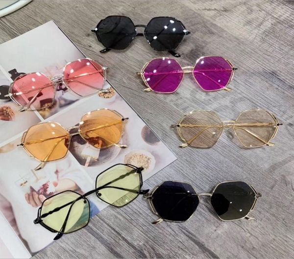 

sunglasses girls designer sunglasses hexagon fashion boy glasses infant sun glasses child shades kids accessories 7 colors optiona3591288, Blue