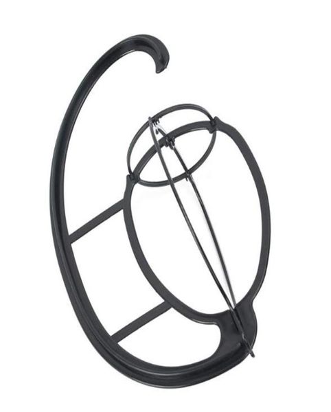 

new portable wigs hanger hanging hat cap stand collapsible dryer durable holder wig shelf hat bracket hook for long hair5670665, White