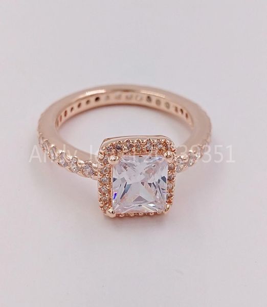 

silver beads rose ring with clear cubic zirconia charms authentic 925 sterling fits european style jewelry bracelets & neckl andy jewel 1809