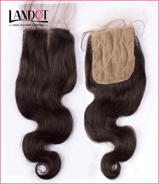 

silk base closure brazilian malaysian peruvian indian cambodian body wave human hair silk lace closures middle3 way part hid9787822, Black;brown