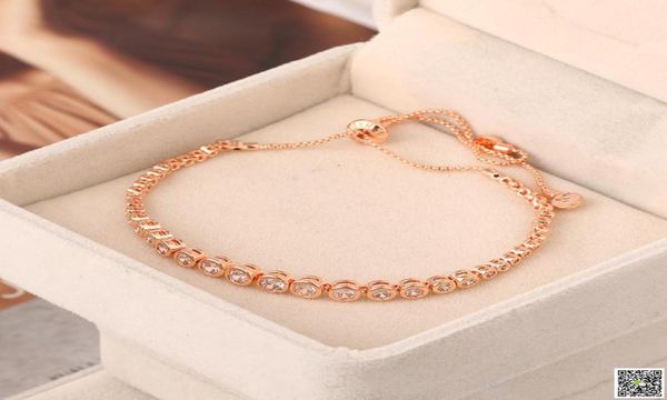 

2019 brand name brass bracelet with diamond chain for women and mother039s day gift jewelry 2847039, Golden;silver