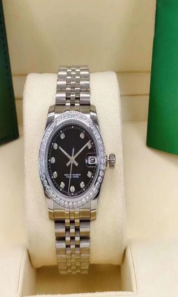 

dh factory multiple colour lady watch president diamond bezel shell face women 31mm stainless watches lowest womens automati5480247, Slivery;golden