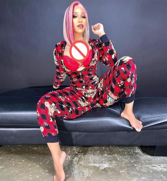 

onesie pajamas long jumpsuit sleepwear long romper bodycon women striped print bodysuit lingerie underwear7324896, Red;black
