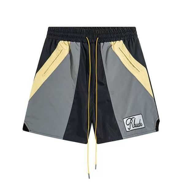

rhude designer shorts mens fashion beach trousers sports fitness luxury shorts casual versatile quick drying breathable mesh shorts 97m2h, White;black