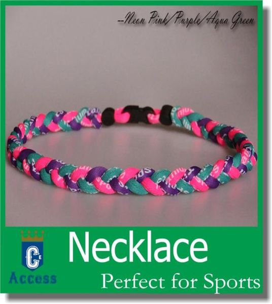 

titanium sport tornado necklaces baseball ionic 0123454741277, Golden;silver