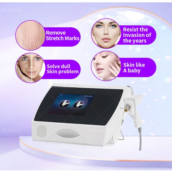 

2in1 rf gold microneedle beauty machine facial liftting stretch mark acne wrinkle removal cold hammer skintightening beauty