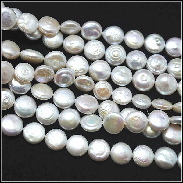 

crystal 16pcs nature white cultured freshwater pearl coin shape size 12mm natural pearl round shape fashion for woman bracelets maki