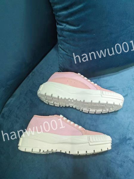 

new r womens fashion platform causal shoes leather lace-up clear sole black white mens sneakers bottoms