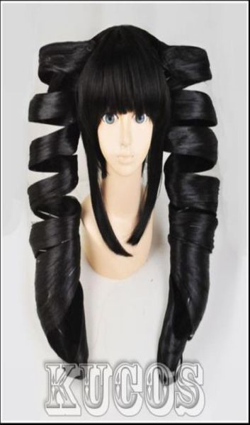 

danganronpa danganronpa black styled long ponytails party costume cosplay wig6545656