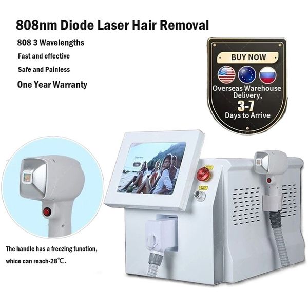 

new summer home beauty instrument portable diode laser 3 wavelength 755nm 808nm 1064nm hair removal machine, Black