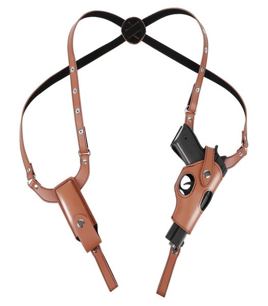 

tactical concealed holster leather underarm holster for right hand 17 hunting carrier bag with mag pouch6997272