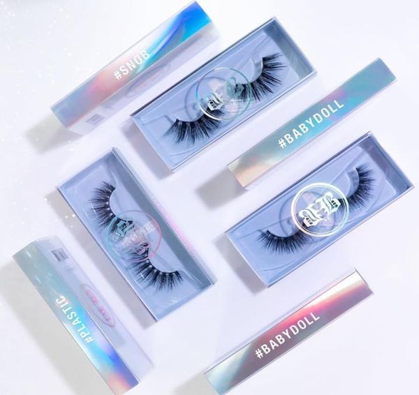 

3d faux mink eyelash vendor with customized packaging baby blue boxes accept customer dly own brand logo2526432