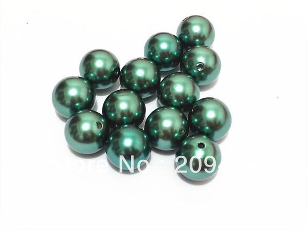 

crystal 20mm 100pcs/lot peacock blue chunky round imitation pearl acrylic beads for kids jewelry making