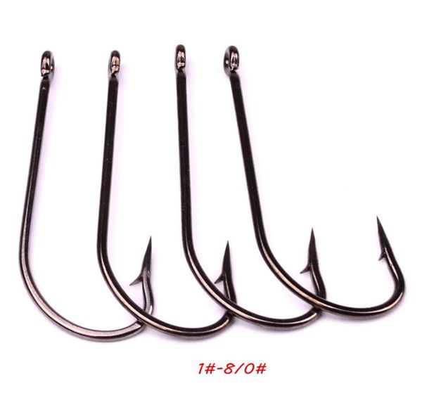 

200pcslot 9 sizes 180 9225 o039shaughnessy hook high carbon steel barbed fishing hooks fishhooks pesca tackle accessories 3157758