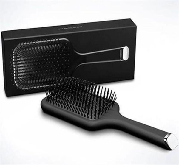 

fast dhl brush professional paddle comb brush for hair styling ceramic hair straightener brush8561040, Silver