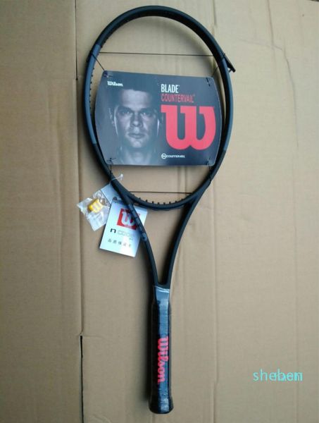 

wholecarbon fiber tennis racket racquets equipped with bag tennis grip racchetta da tennis blade 98 countervail3275673