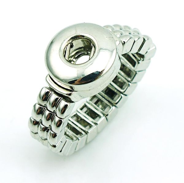 

new arrival brand rings fashion 12mm snap buttons ginger interchangeable high quantity infinity adjustable rings jewelry3362277, Silver