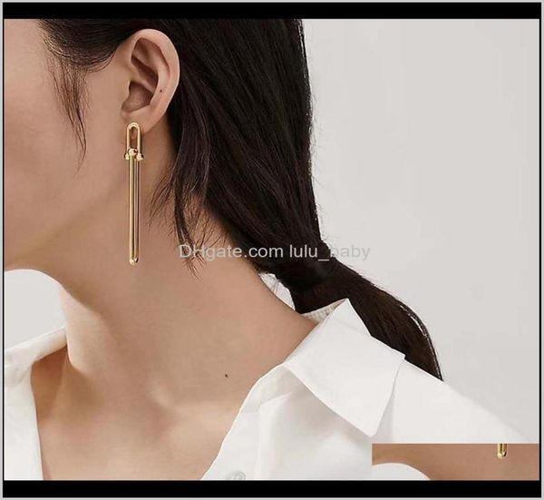 

vintage brand gothic metal link chain for women goth jewelry femme brincos punk earring bamboo studs geometric peaul stud hxlpm6184545, Golden;silver