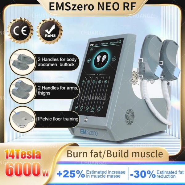 

emszero neo 14 tesla muscle body sculpting equipment 4 handle rf and ems pelvic stimulation pad optional