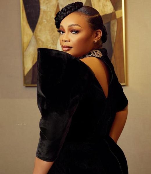 

black lace evening dresses aso ebi long sleeves mermaid plus size women prom gowns custom made6024421, Black;red