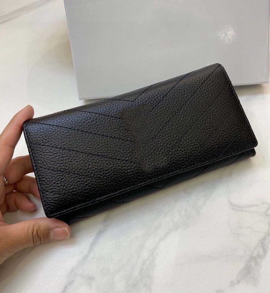 

new arrivals wallets card brand design y holders brand luxury black long genuine leather wallet for women coin purses 230606, Red;black