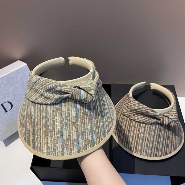 

designer golf cap brand new fashion design big eave small fragrant wind empty hat summer sunshade age reducing elegant sunscreen sun super h, Blue;gray