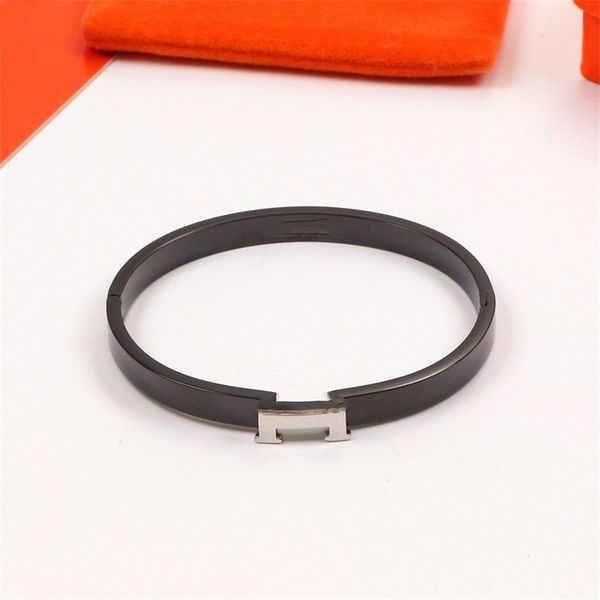 

designer h bracelet mens bracelets black bangle for men womens designer braclets armband 18k gold plated bangles braclet dropshipping