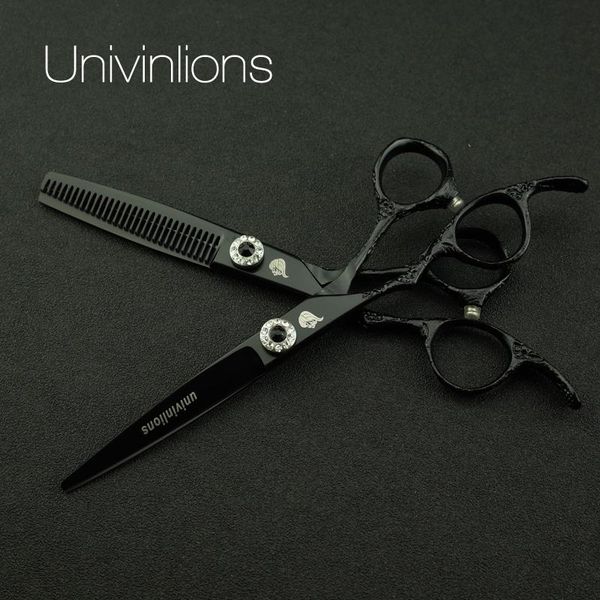 

salon 6" black barber left handed hairdressing scissors left hand hair scissors for lefty scissors for left handed shears lefty shears