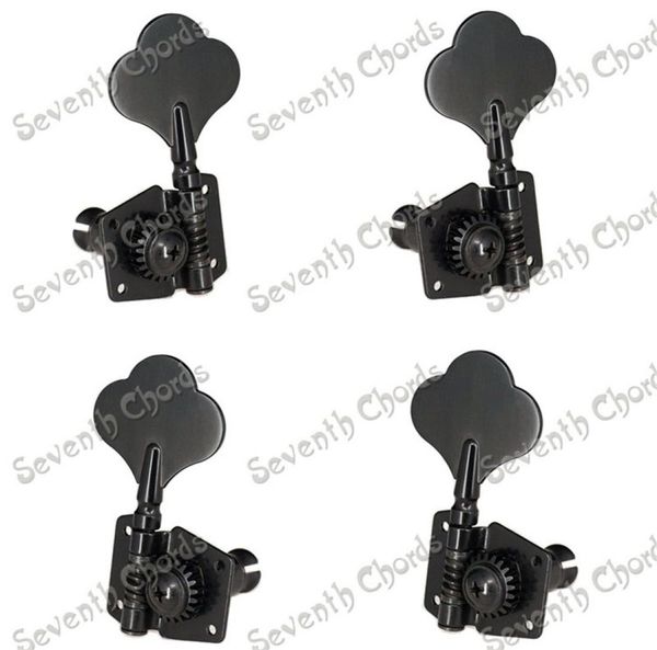 

a set 4 pcs black open gear bass string tuners tuning pegs keys machine heads for electric bass guitar9852599