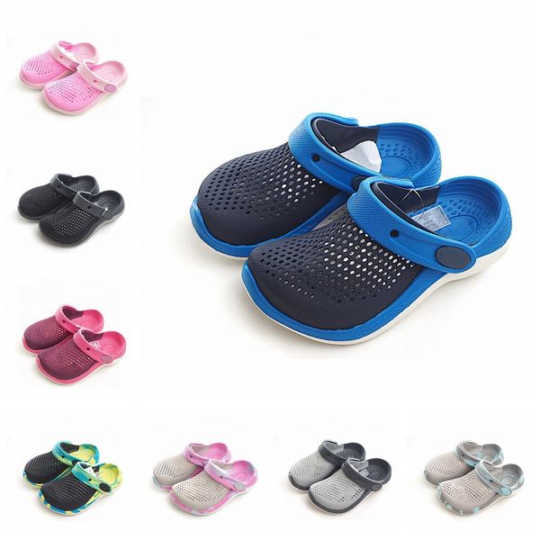

kids slipper slippers designer toddlers sandals hole clog boys girls beach shoes infants baby casual summer youth children slides light size, Black;red