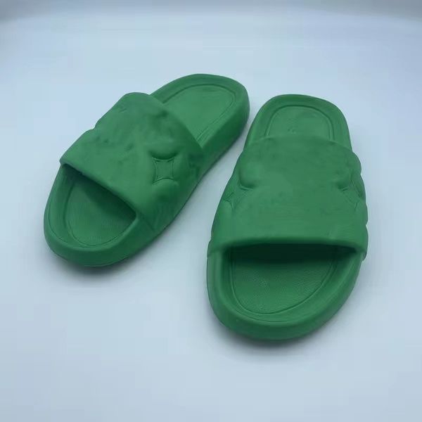 

slippers waterfront embossed mule rubber slide beach sandals men women white orange black green olive summer shoes sneakers 09