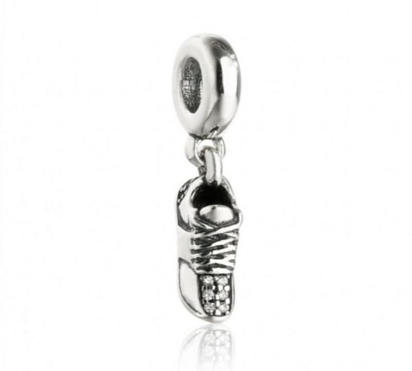 

mothers day gift running shoes charms pendants 925 sterling silver dangle family beads fit diy brand bracelets jewelry making acce7009610, Black