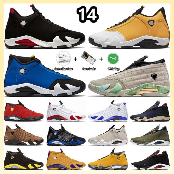 

jumpman 14 14s basketball shoes light ginger laney bred gym red desert sand fortune candy cane hyper royal university gold black toe with bo