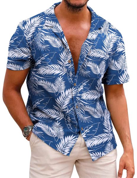 

designer shirt men men's hawaiian floral shirts cotton linen button down tropical holiday beach mens shirts short sleeve print fahion s, White;black