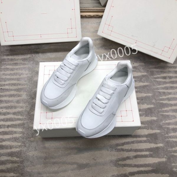 

designer brand woman quality classics flat sneaker casual shoes leather white letter overlays fashion platfnorm sneakers, Black