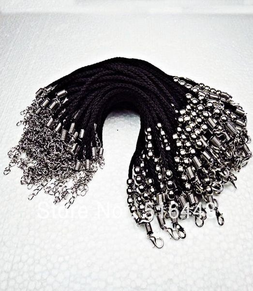 

2016 new whole jewelry 50pcs findings accessories components lots black cords woman party ball bracelets a4668728030