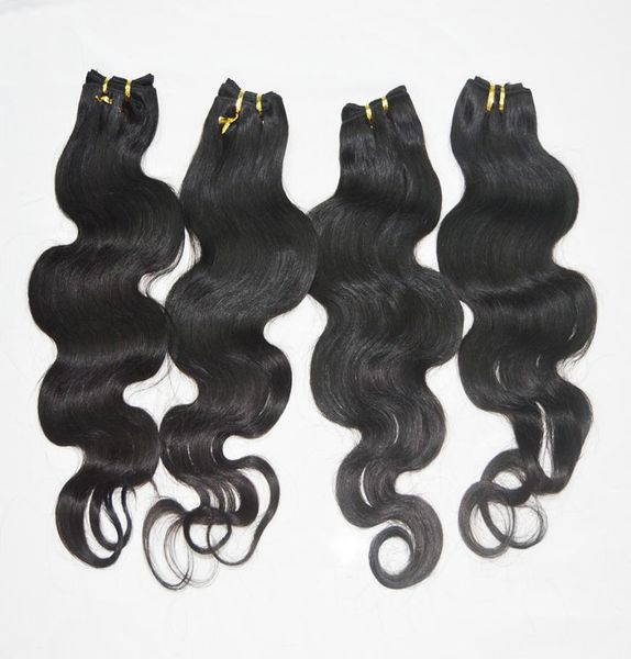 

whole 20pcs processed human hair quality body wave bundles delivery2110577, Black