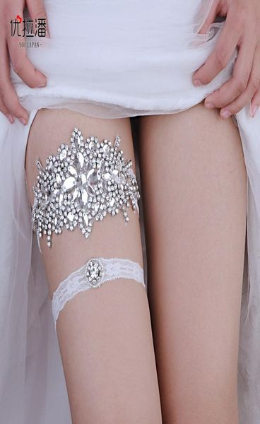 

handmade diamond bridal garter accessories leg white lace edge princess style thigh rings ladies ring band wedding accessory 6723624