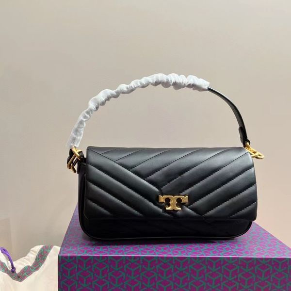 

new women's handbag designer bag fashion shoulder bag striped leather baguette bag casual commute party small square bag women's u