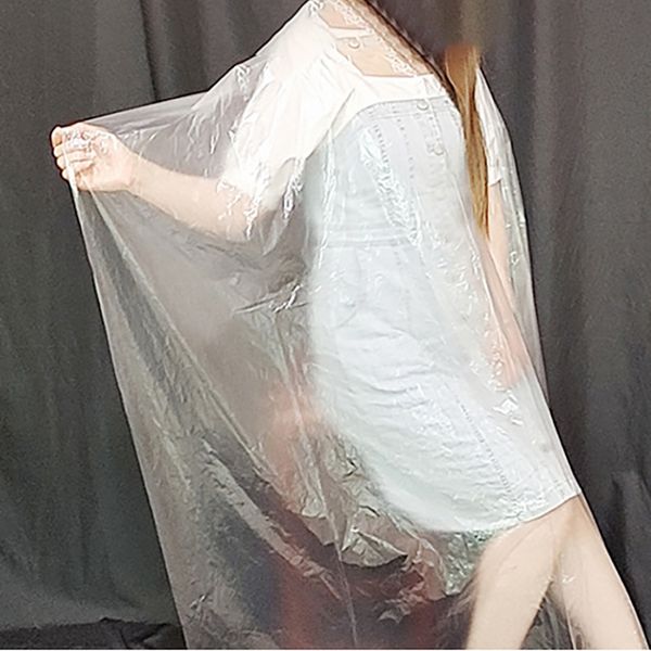 

disposable hairdressing wrap waterproof transparent shawl wrap haircut cape