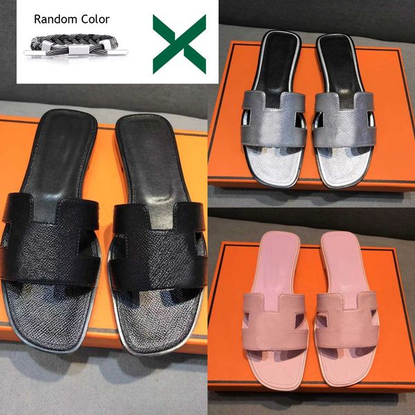 

luxury designer with box sandals designer slides women chyper clog famous mens women oran sandal h sandals walk wedding slippers 35-42, Black