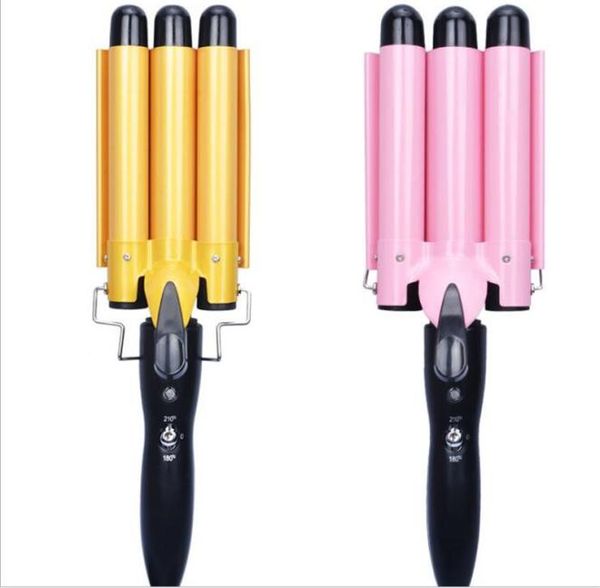 

electric magical hair curling iron beachwaver hairstyling spiral 3 rods culer waver wand fluffy curl machine styler salon wave8345442