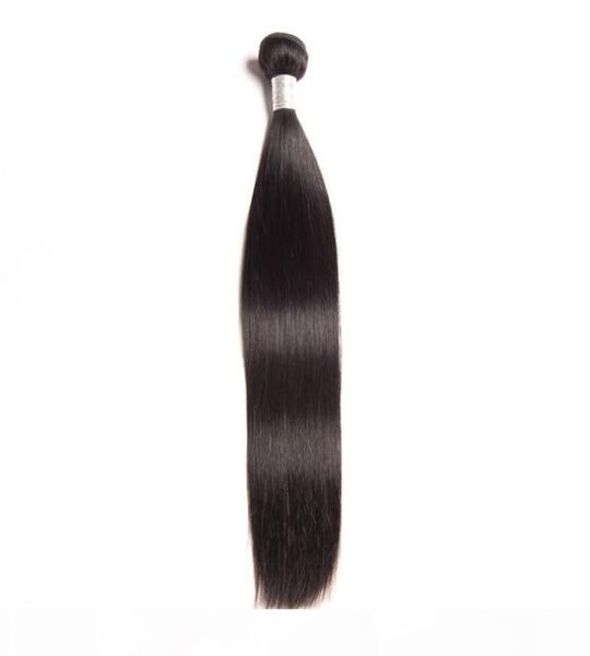 

peruvian human hair extensions straight virgin hair whole hair weaves natural color 95100g piece silky straight one bundle7927587, Black